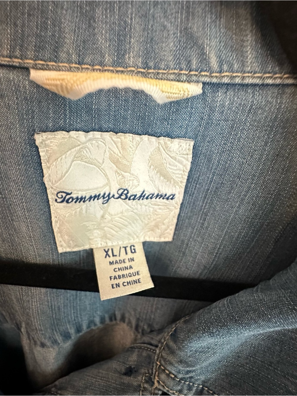 Tommy Bahama Light Blue Denim Jacket - Picture 2 of 7